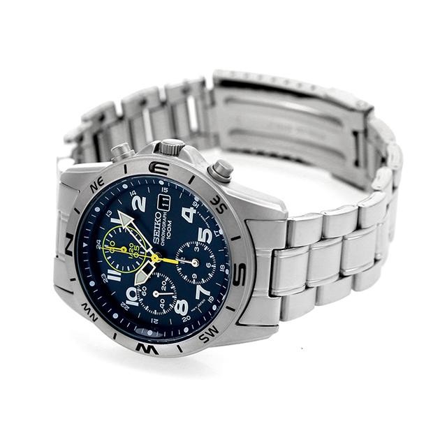 SEIKO Chronograph SND379P1 Blue Silver Men’s Watch New in Box