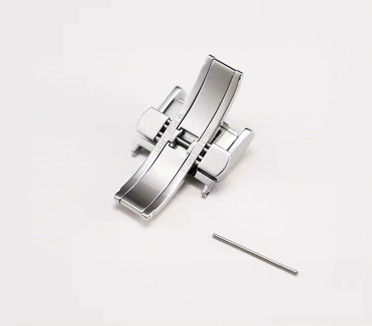 FOR 18mm LONGINES Steel Deployment Folding Buckle Watch Strap Band Pin