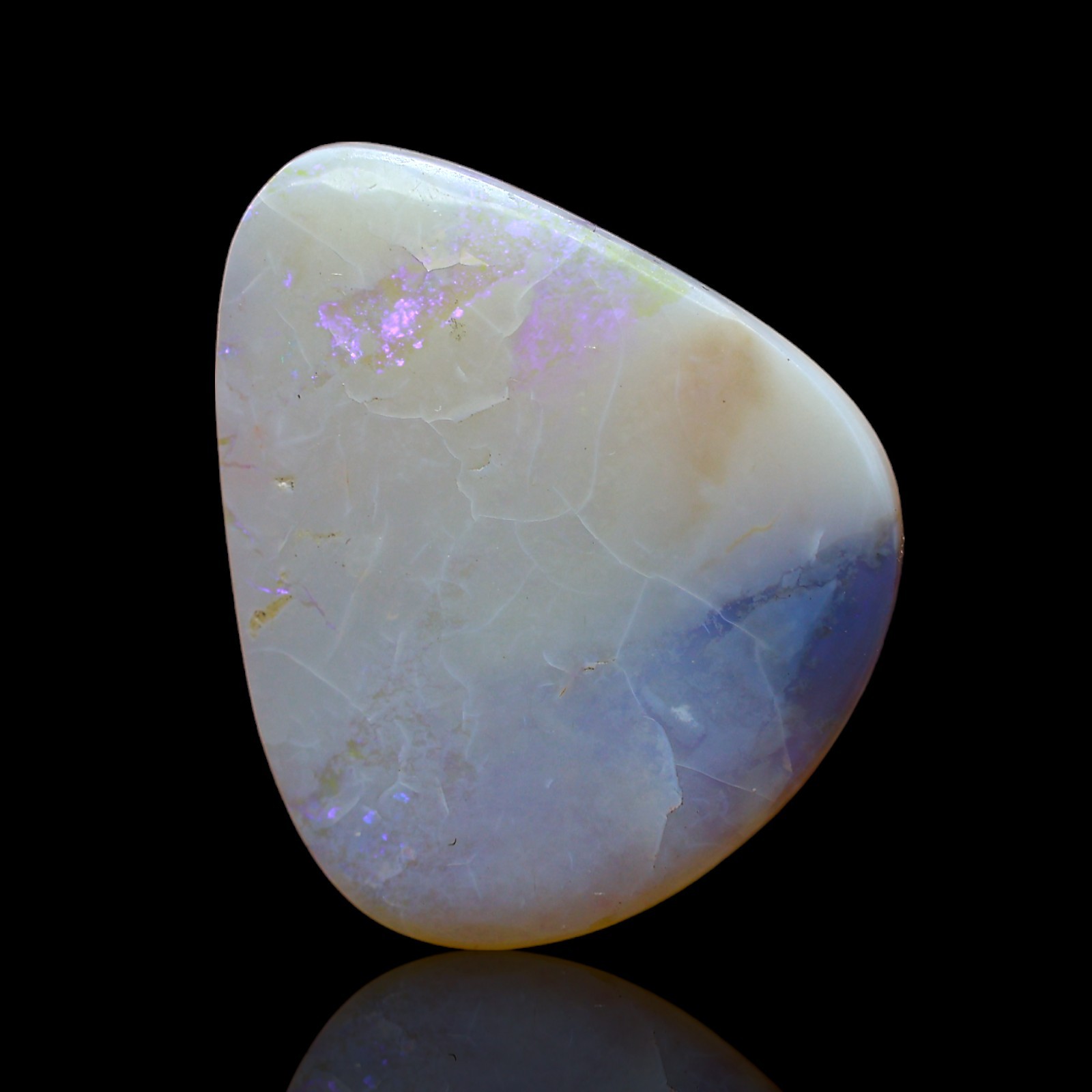 11.00 Cts Natural Fire Opal Cabochon Meditation Necklace Making 23x19x4 mm