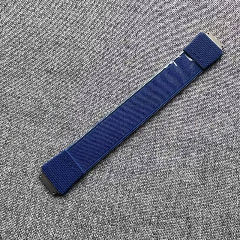Fits Richard Mille RM67 01 02 Size S M Blue Gray Medium Elastic Watch Strap