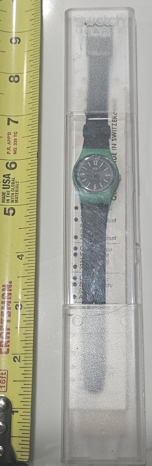 Swatch Watch Carlisle Vintage 1986 Swiss Pop Womens Ladies Quartz 25mm PN# LG103