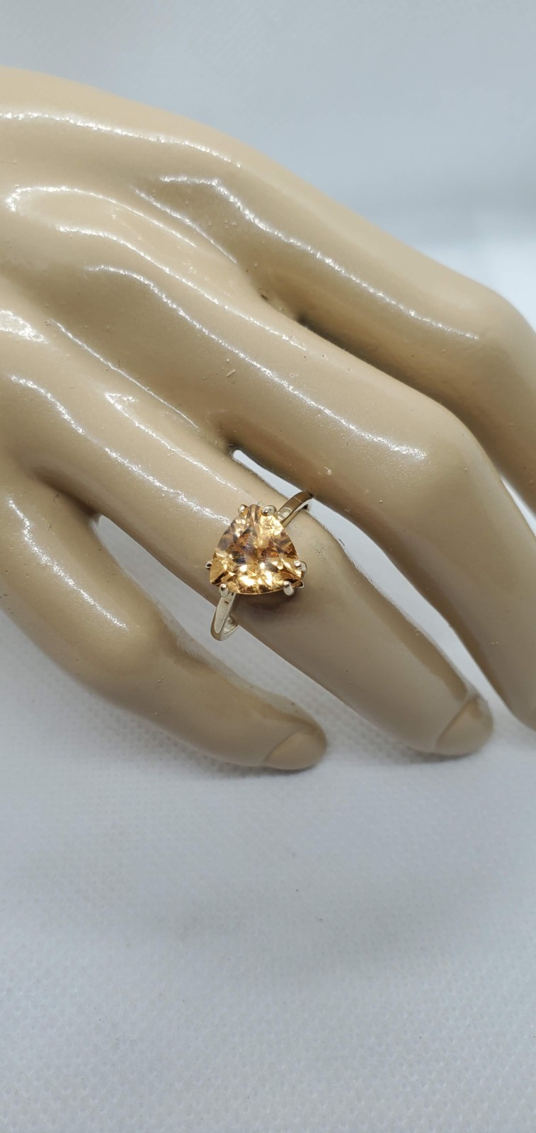 Natural Hessonite Garnet 10kt Solid Gold Ring Size 7