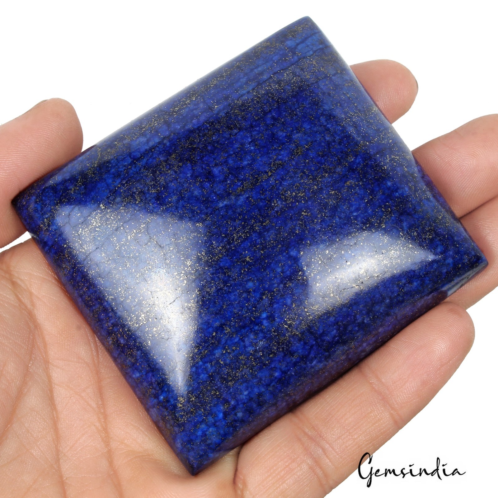 1070 Ct Natural Blue Lapis Lazuli Rectangular Cabochon Earth Mined Loose Gems