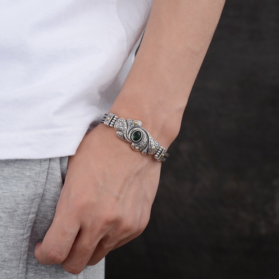 Pure Real S925 Sterling Silver Bracelet 8mm Double Wheat Link 7.87inchL 44-45g