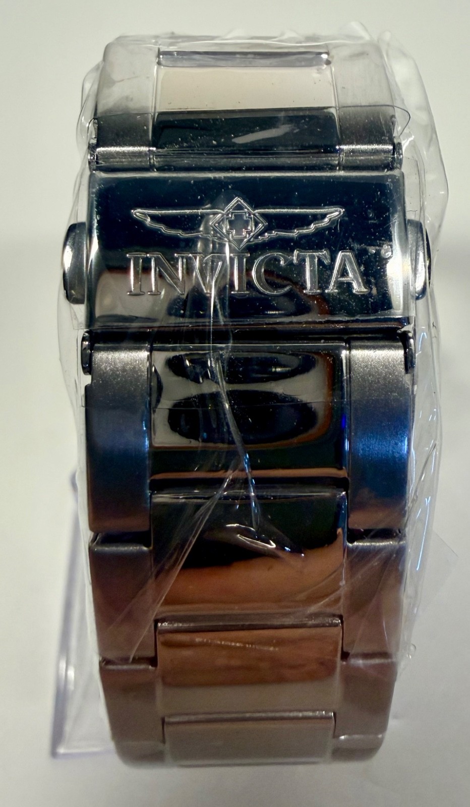 nvicta Objet D Art 50379 Mens Blue Skeleton Dial Stainless Steel 44mm Watch