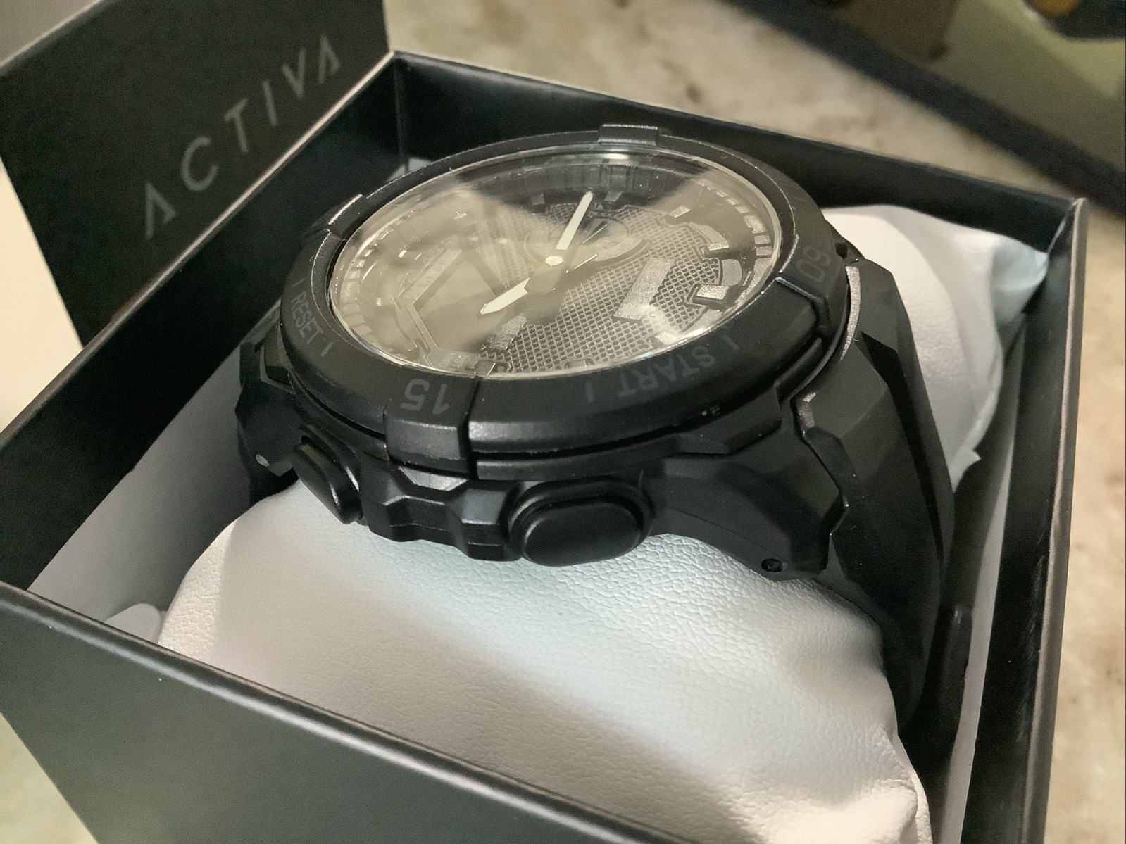 Activa Spry X Invicta Digital Essentials Men 53mm ABS Black SK160 NEW