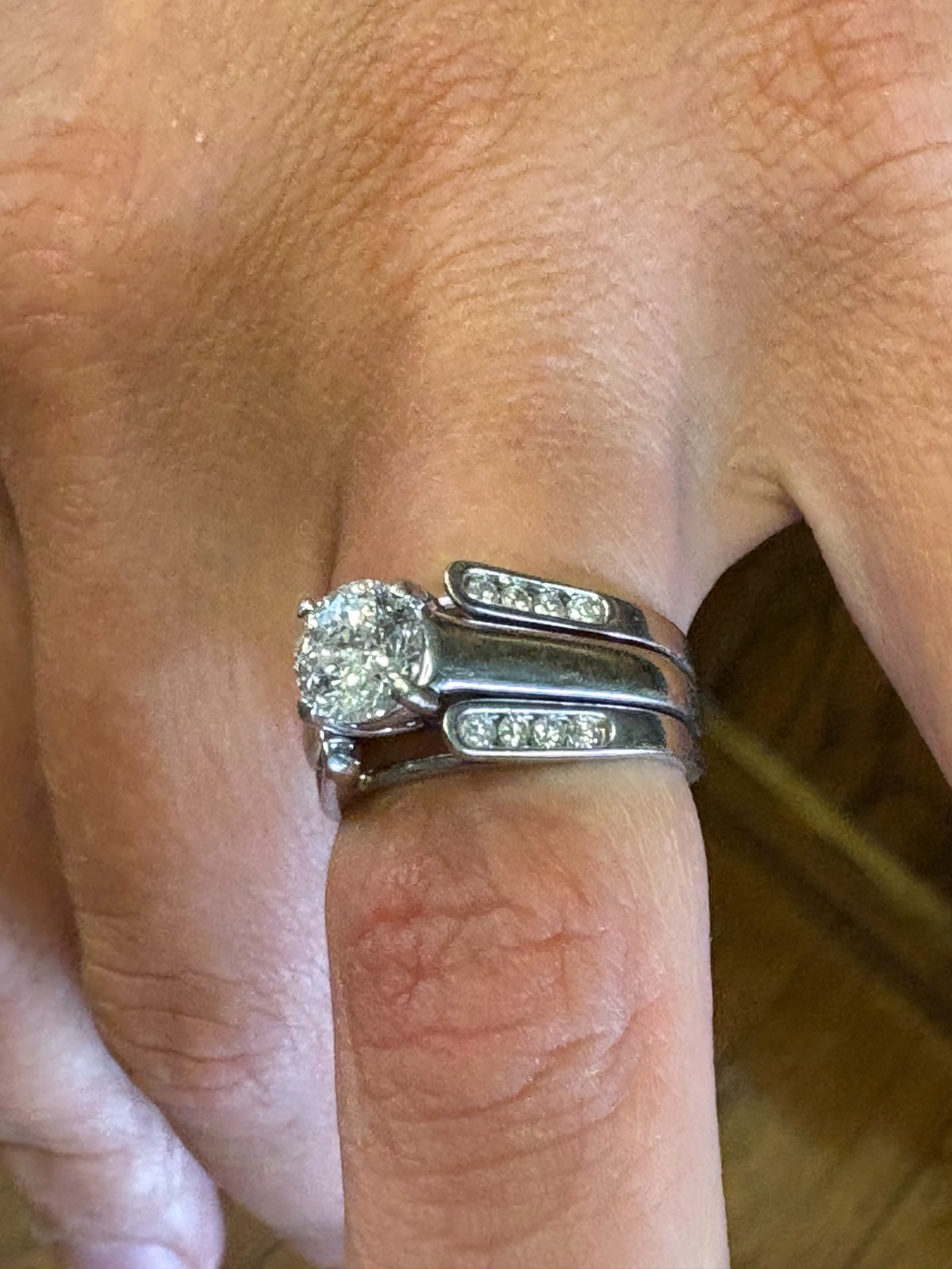 NOVENTA Diamond- Natural 1.25 CTW Diamond Ring 14K White Gold 1.00 CT Stone