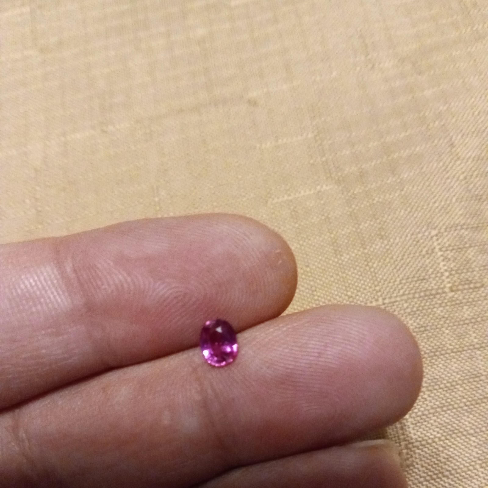 .57 ct natural purplish pink sapphire unheated oval shaped gorgeous 😍