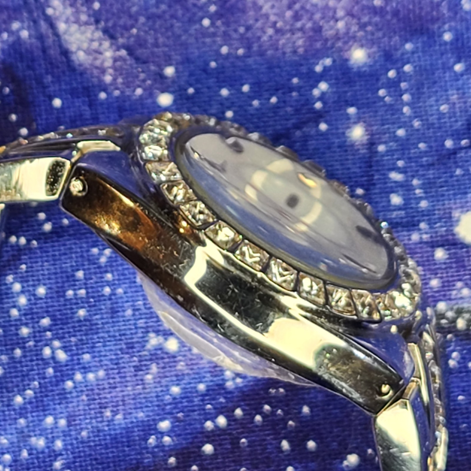 Vtg Disney Tinkerbell Couture Crystal Dress Watch MOP Face Ready To Wear | Video