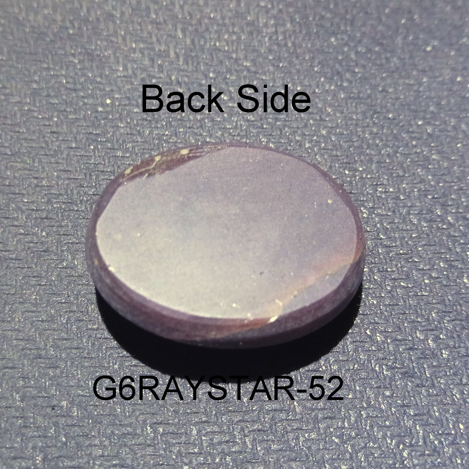 50.5 Ct 24×19.2×9.3 MM Natural 6-Ray Star Purple Red Garnet Star Oval Cabochon