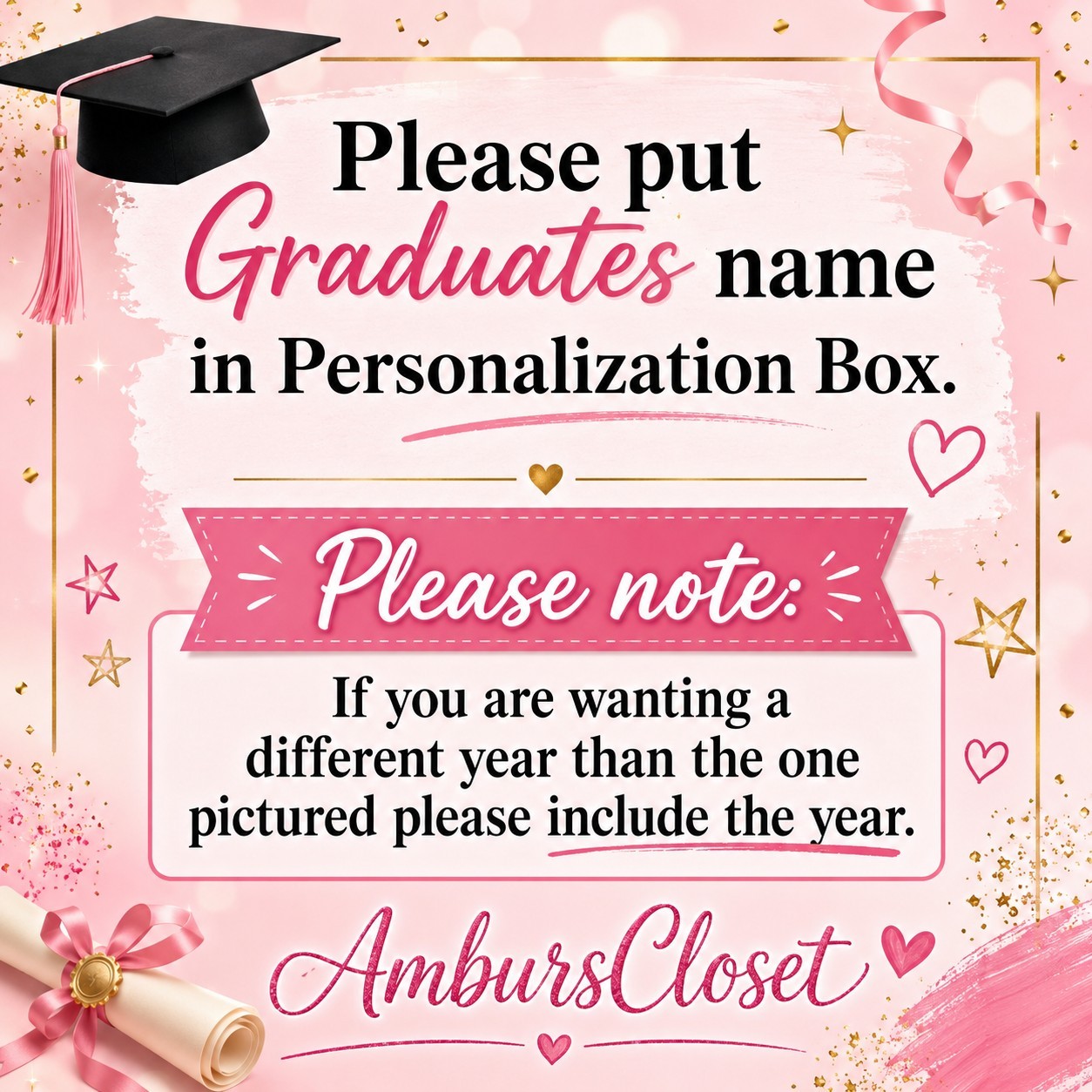 GRADUATION Keychain GIFT Personalize w/ NAME & YEAR Handmade CLASS OF 2024 2025