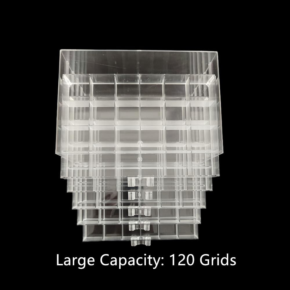 Clear Acrylic Jewelry Organizer Box with 5 8.5 x 5.5 x inches,