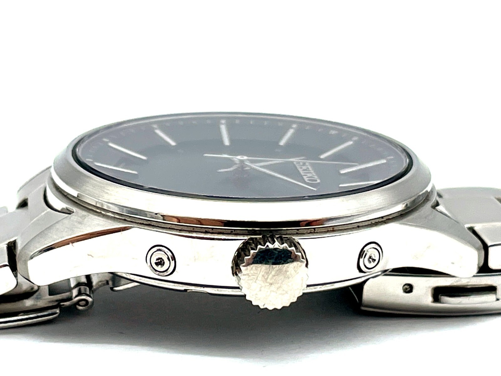 SEIKO Radio Wave Control Solar Men’s Watch Stainless Black Dial 7B24-0BJ0 40mm