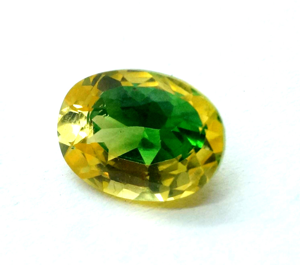 Natural 5.2 CT Bi-Colour Pitambari Sapphire Oval Cut Loose Certified Gemstone
