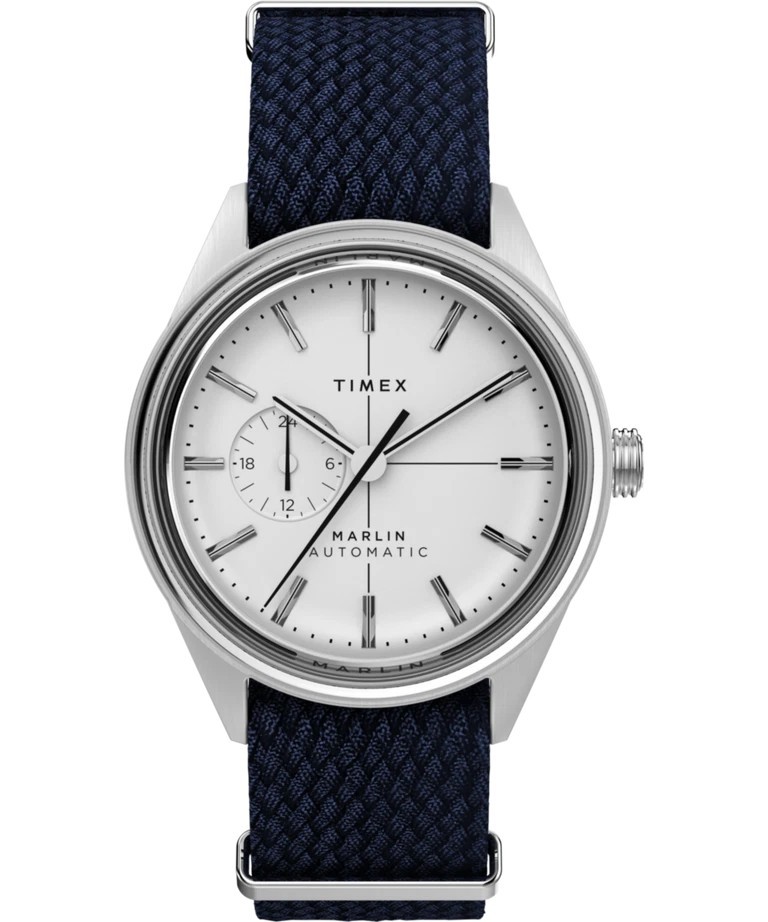 New Timex Marlin® Jet Automatic 38mm Fabric Strap Watch TW2V72300