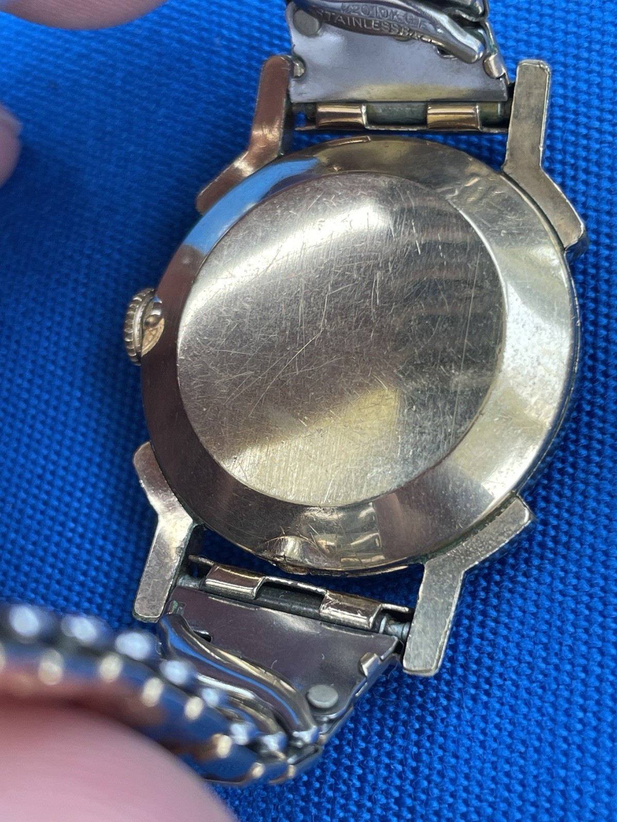 Bulova Men’s Mechanical Dress Watch Fancy Lugs 10ax Mvmt Runs Good Condition