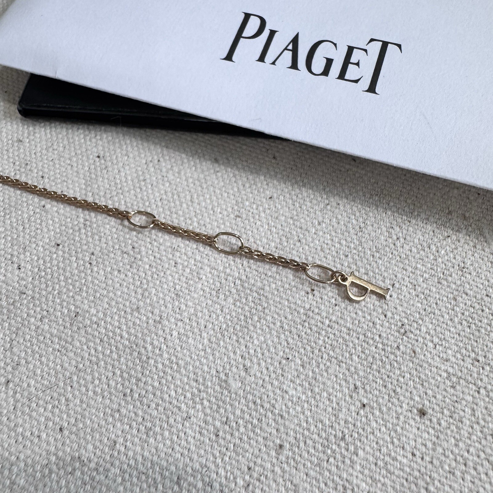 Piaget 18k Rose Gold Possession Decor Palace Bracelet with One Diamond Full Set