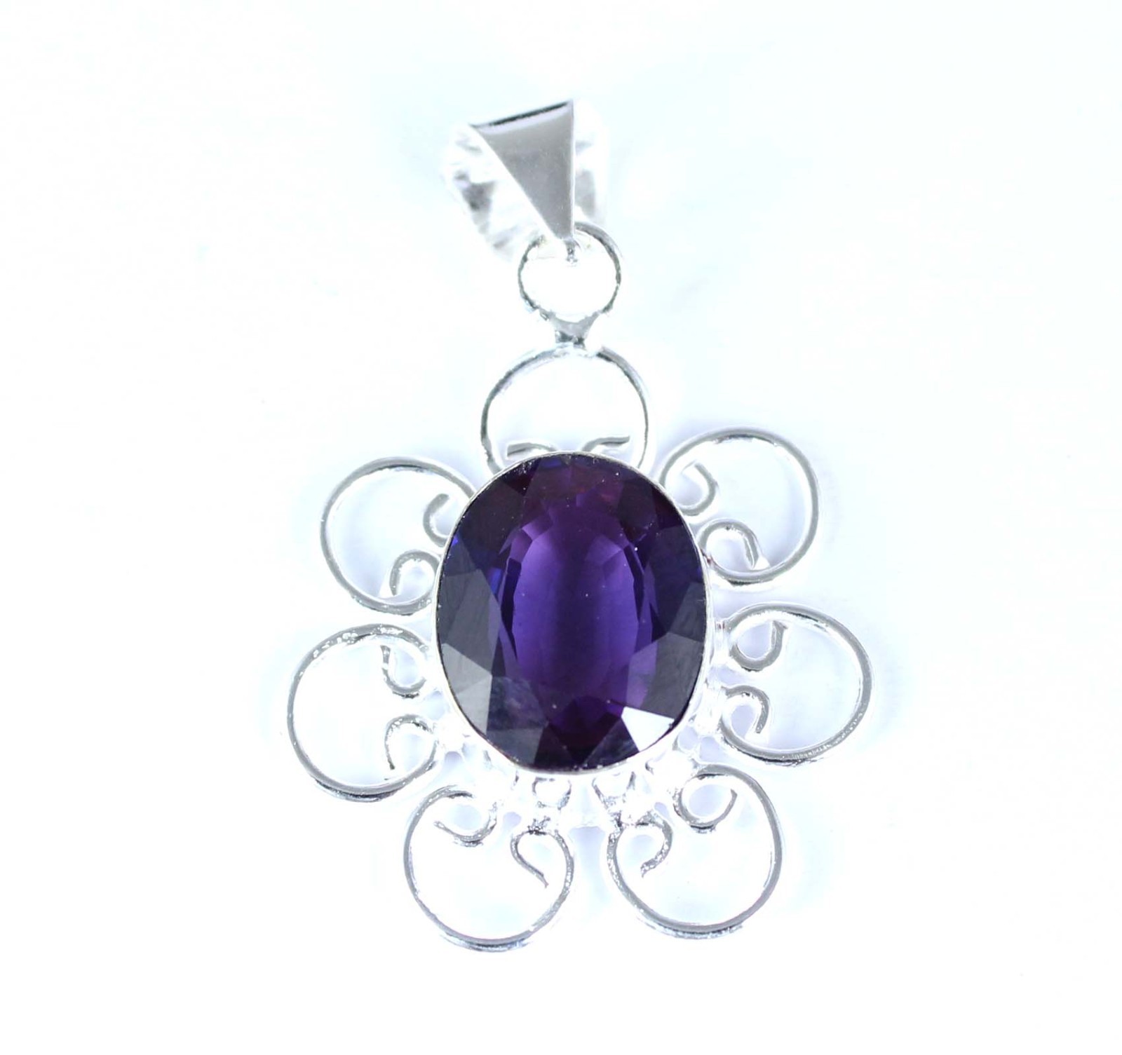Natural 16.07 Ct Oval Boysenberry Sapphire Gems Men’s Pendant Mother’s Day Deal