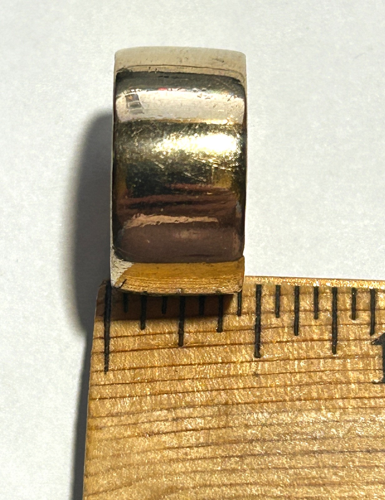 Vintage Men’s 10k Solid Gold Cigar Band Ring Size 8.5 6.7 Grams