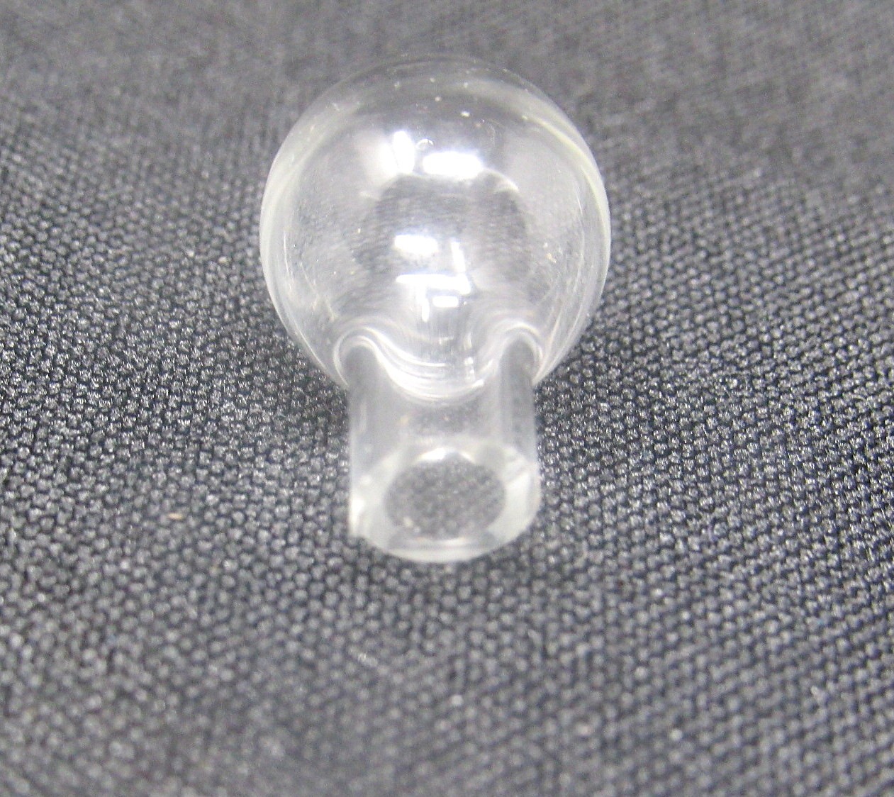Bulb Ball Flask Clear Glass Vial 1in Bottle Charm Cremation Ashes Pendant Rice
