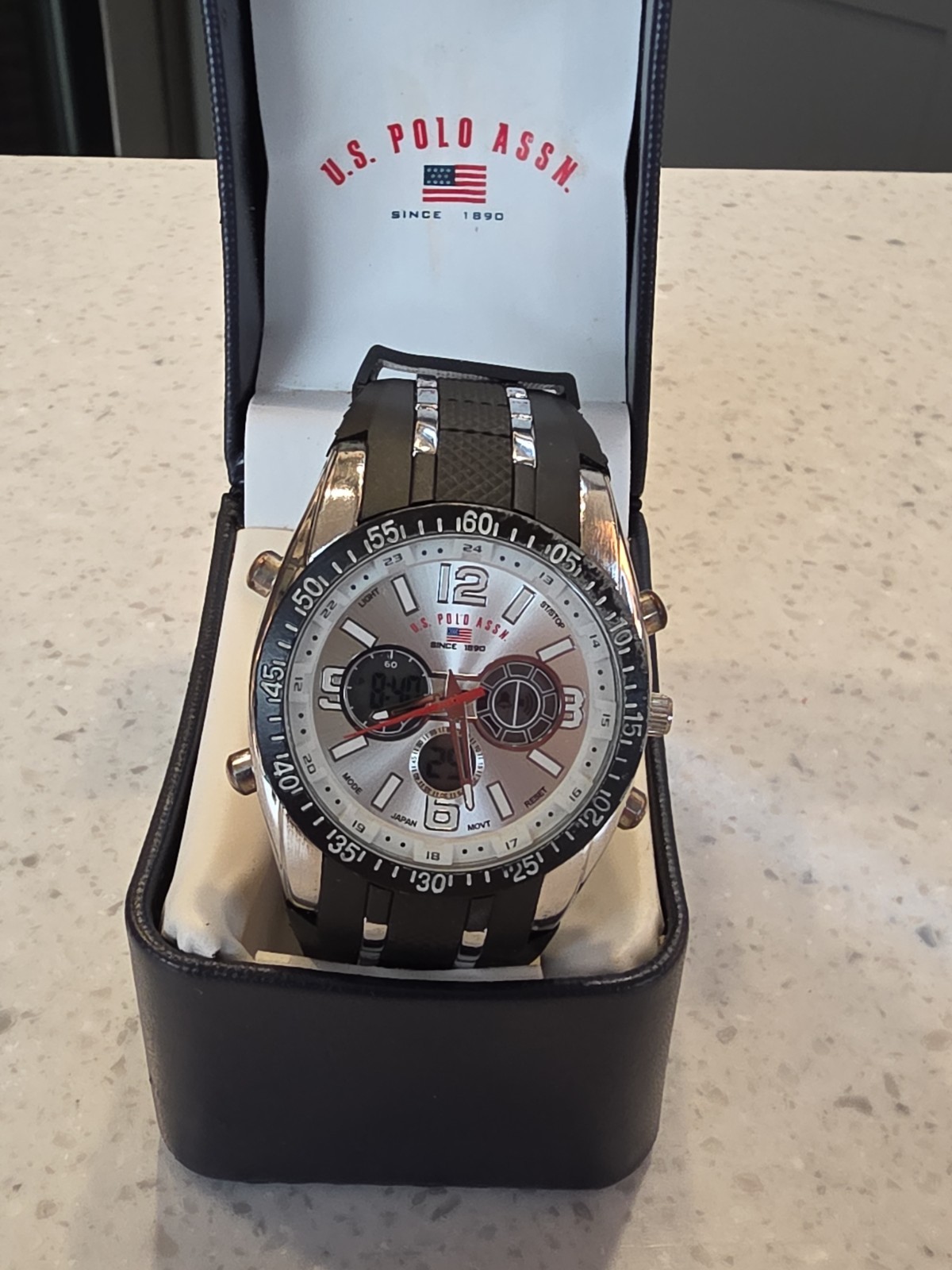 U.S. Polo Assn. Sport Men’s US9061 Sport Watch New Battery LIGHT NOT WORKING(3C)