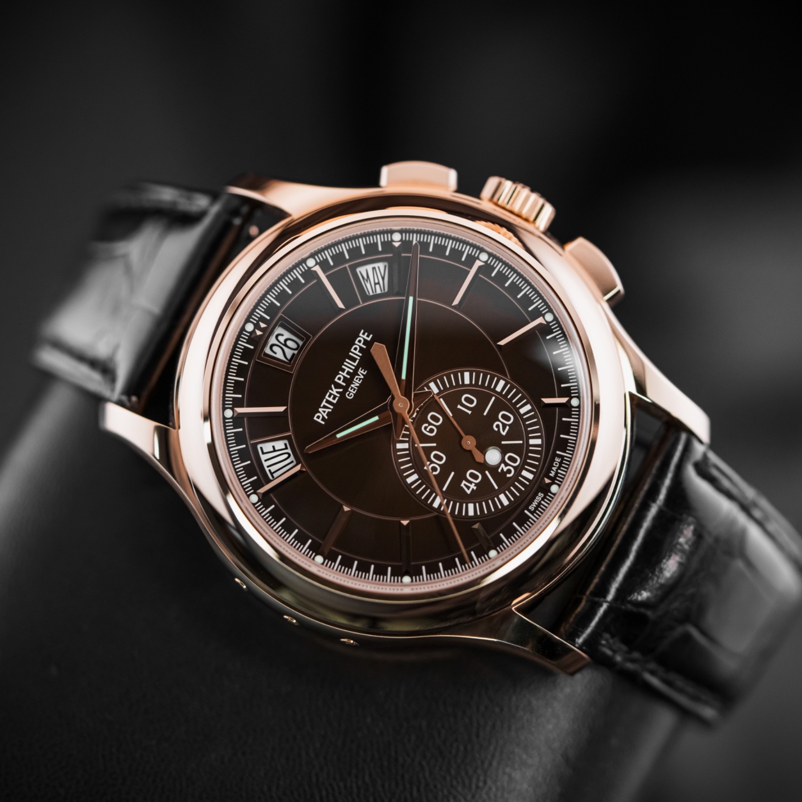 Patek Philippe 5905R-001 Annual Calendar Chronograph Rose Gold with Papers