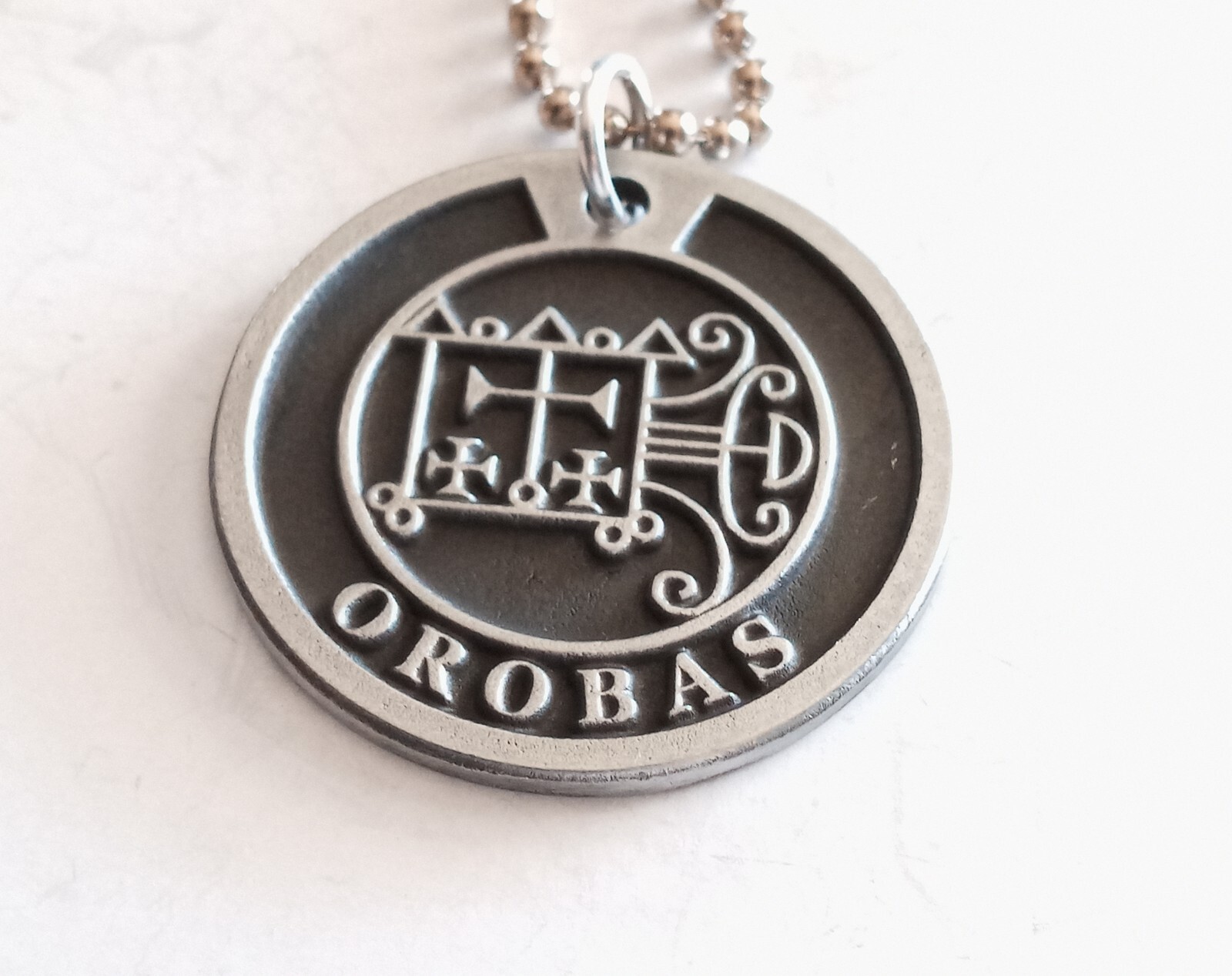 #55 Orobas Ring Aleister Crowley Lesser Key Goetia 72 Demons + Optional pendant