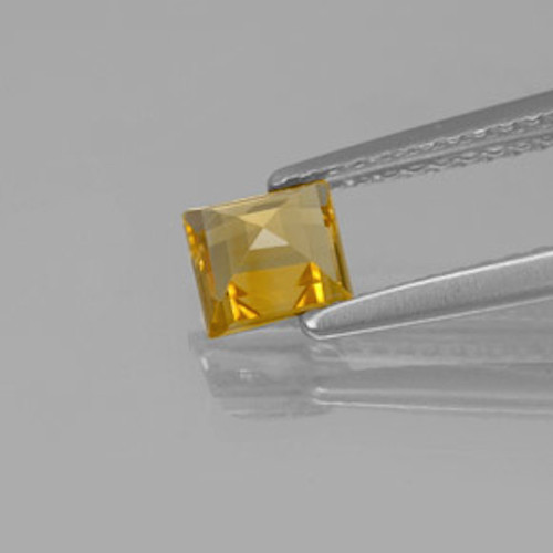 Masterpiece Collection: Square Genuine (Natural) Golden Citrine (3x3mm-5x5mm)