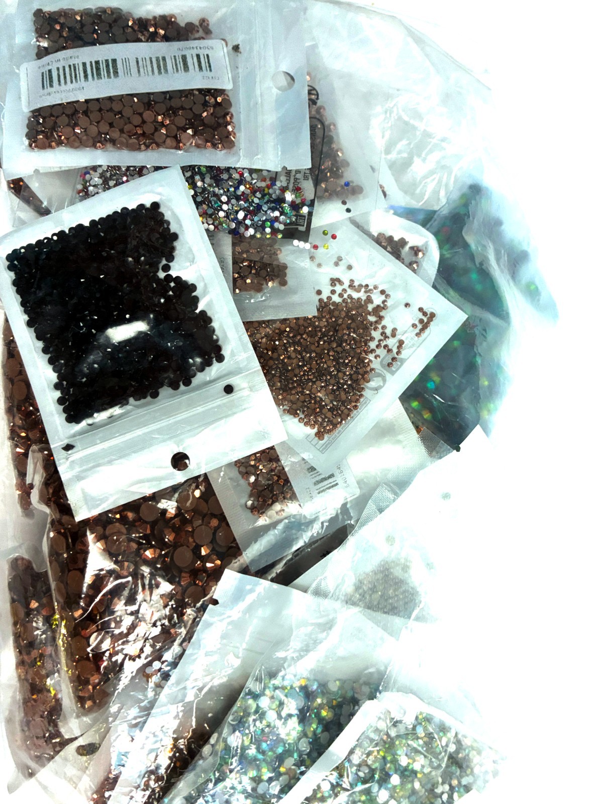 56,700 Flat Back Rhinestones Lot Dance Costume Bedazzle acrylic 2mm 3mm 4mm 6mm