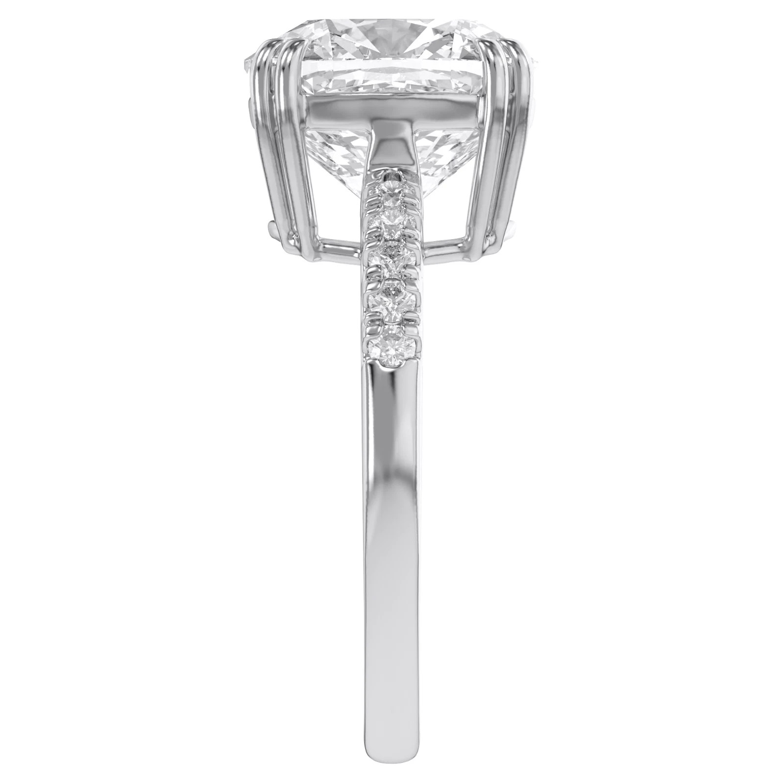 Solitaire Engagement Ring 925 Sterling Silver 1.4 Ct Cushion Simulated Diamond