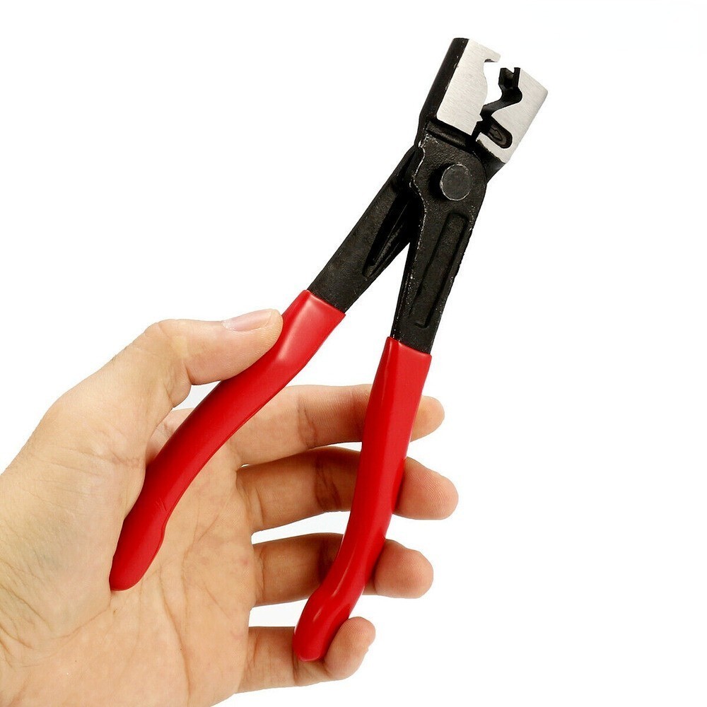 130Pcs Ear Cinch Hose Clamps Assorted Stainless Steel Rings Crimp Pinch Plier US