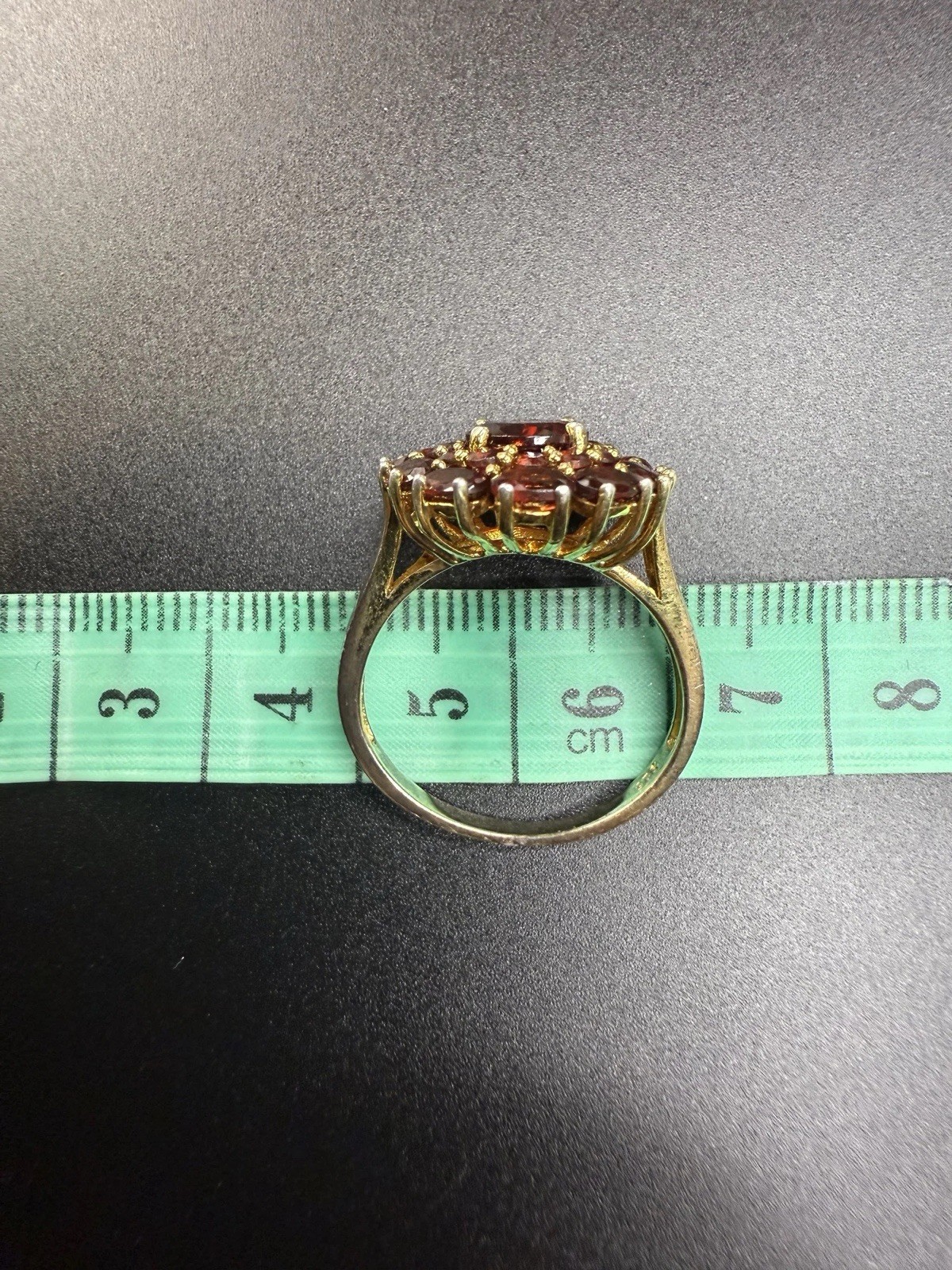Crimson Crown Almandine Garnet Ring