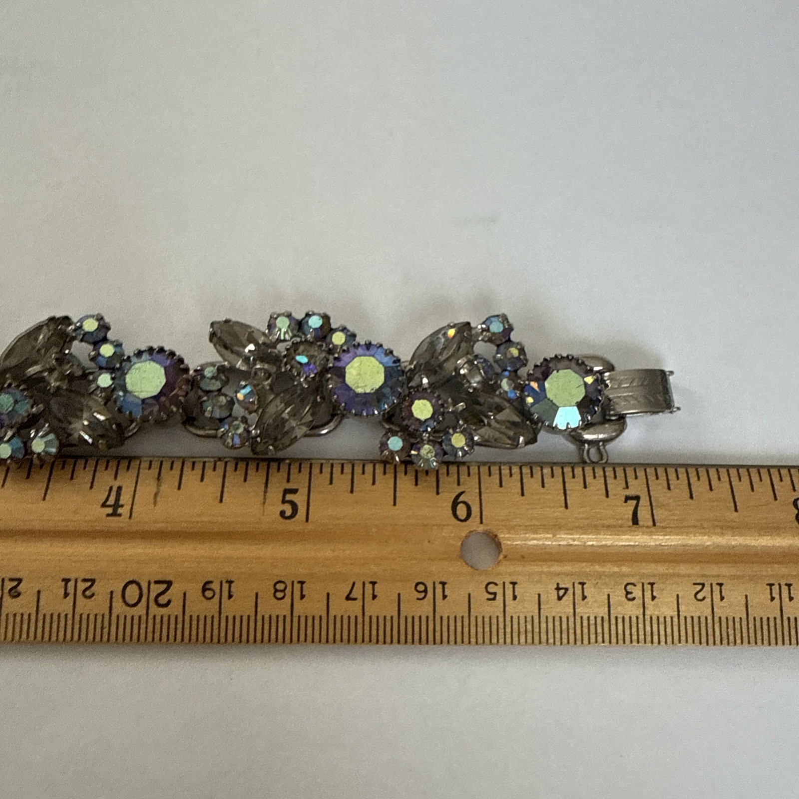 Juliana Delizza & Elster 5 Link Blue Aurora Borealis (AB) Bracelet READ
