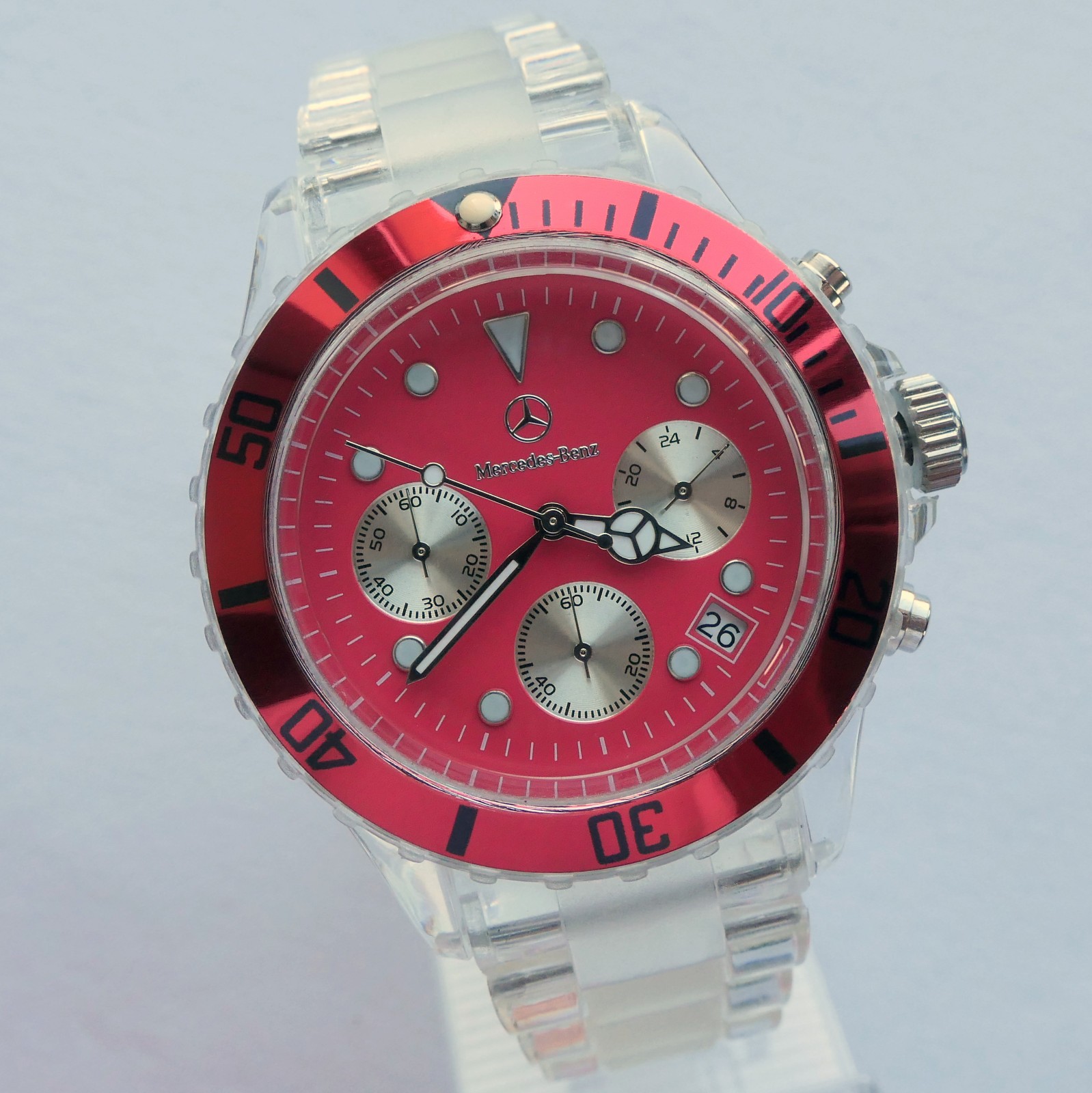 Mercedes Benz Motorsport AMG Racing Driver Sport Car Accessory Chronograph Watch