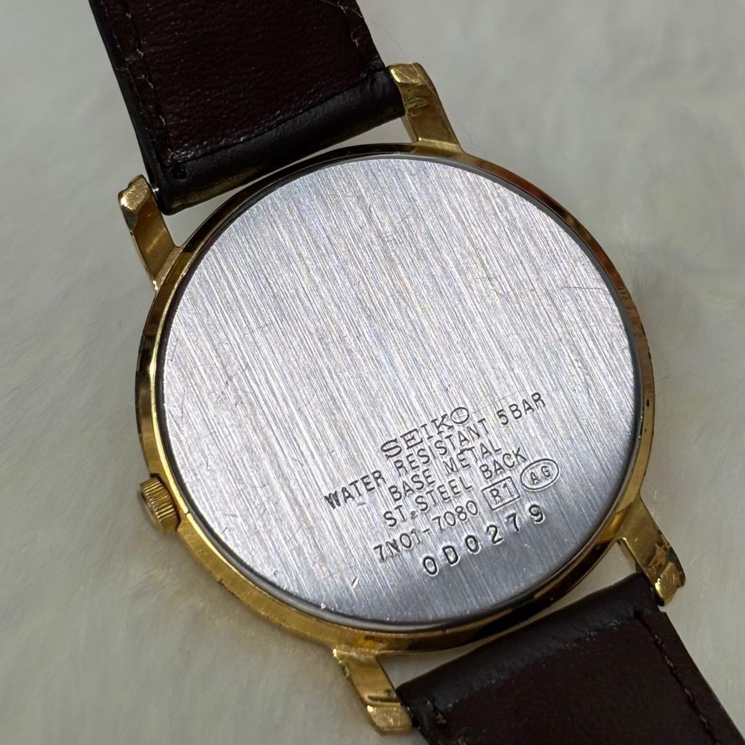 【From Japan】Seiko SEIKO SPIRIT Men’s Watch 7N01-7080 Gold