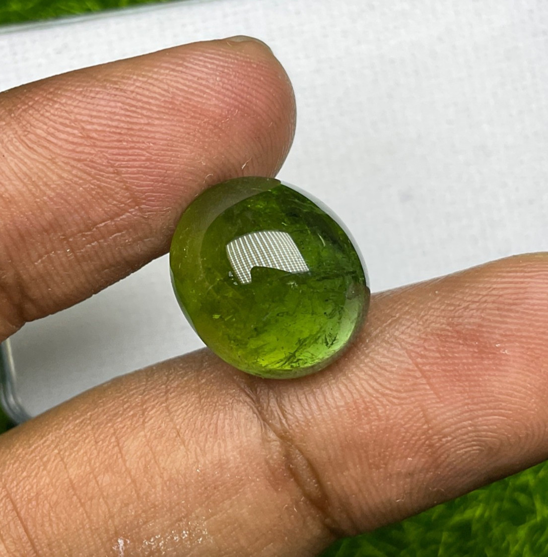 9.80cts 100% natural top quality copper green tourmaline
