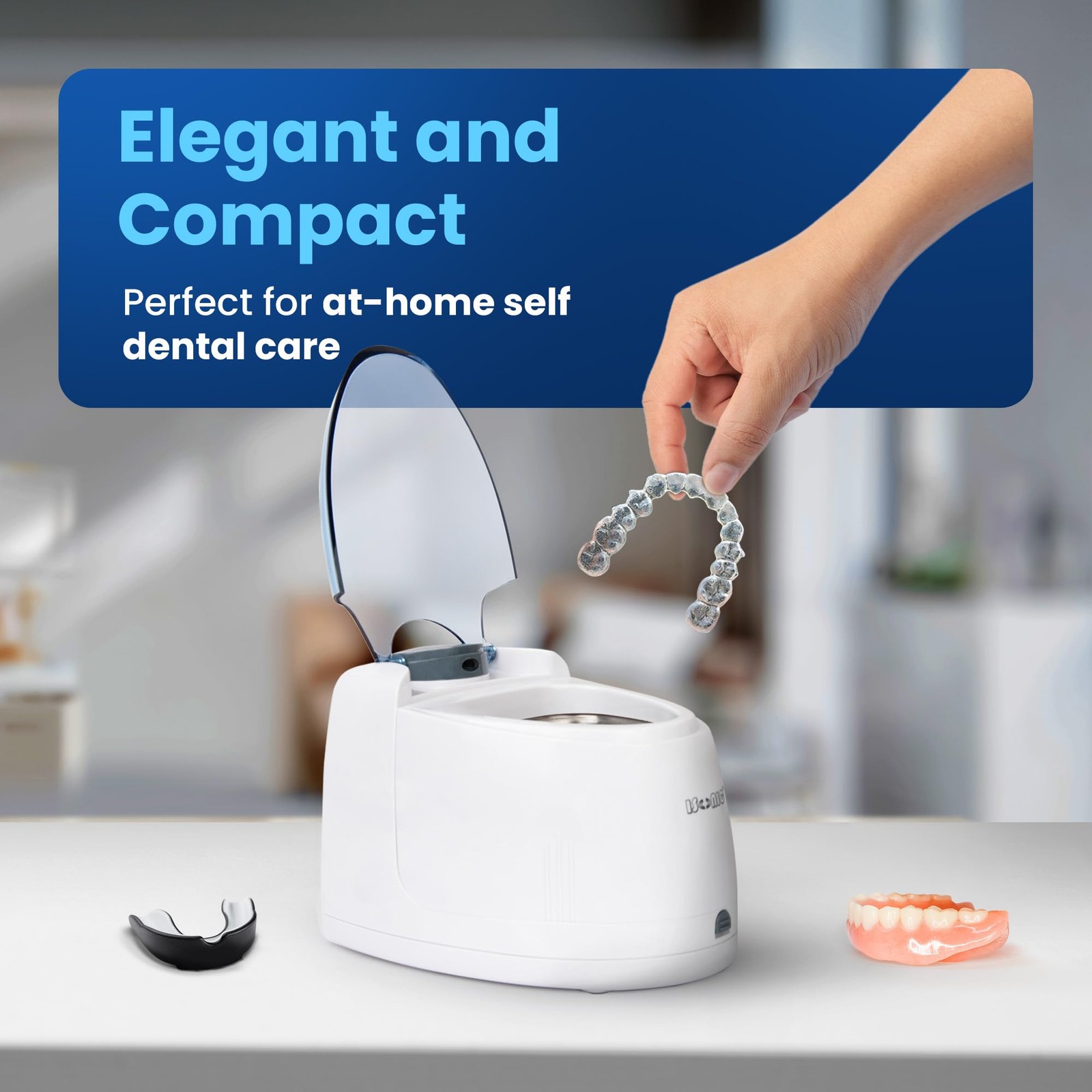 iSonic F3900 Ultrasonic Denture/Aligner/Retainer Cleaner for all dental and