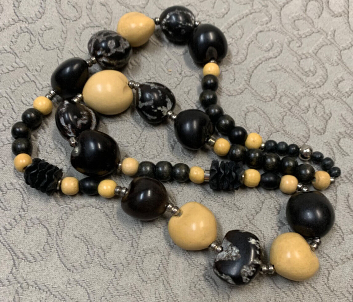 Kukui Nut Necklace Leis Mixed Set of 4 From 32″ to 36