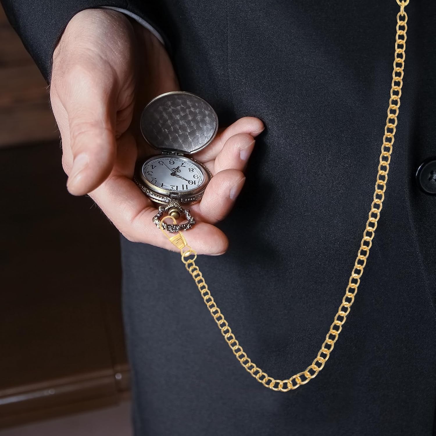 Versatile Gold Alloy Pocket Watch Chain – Stylish Accessory for Every Occasion