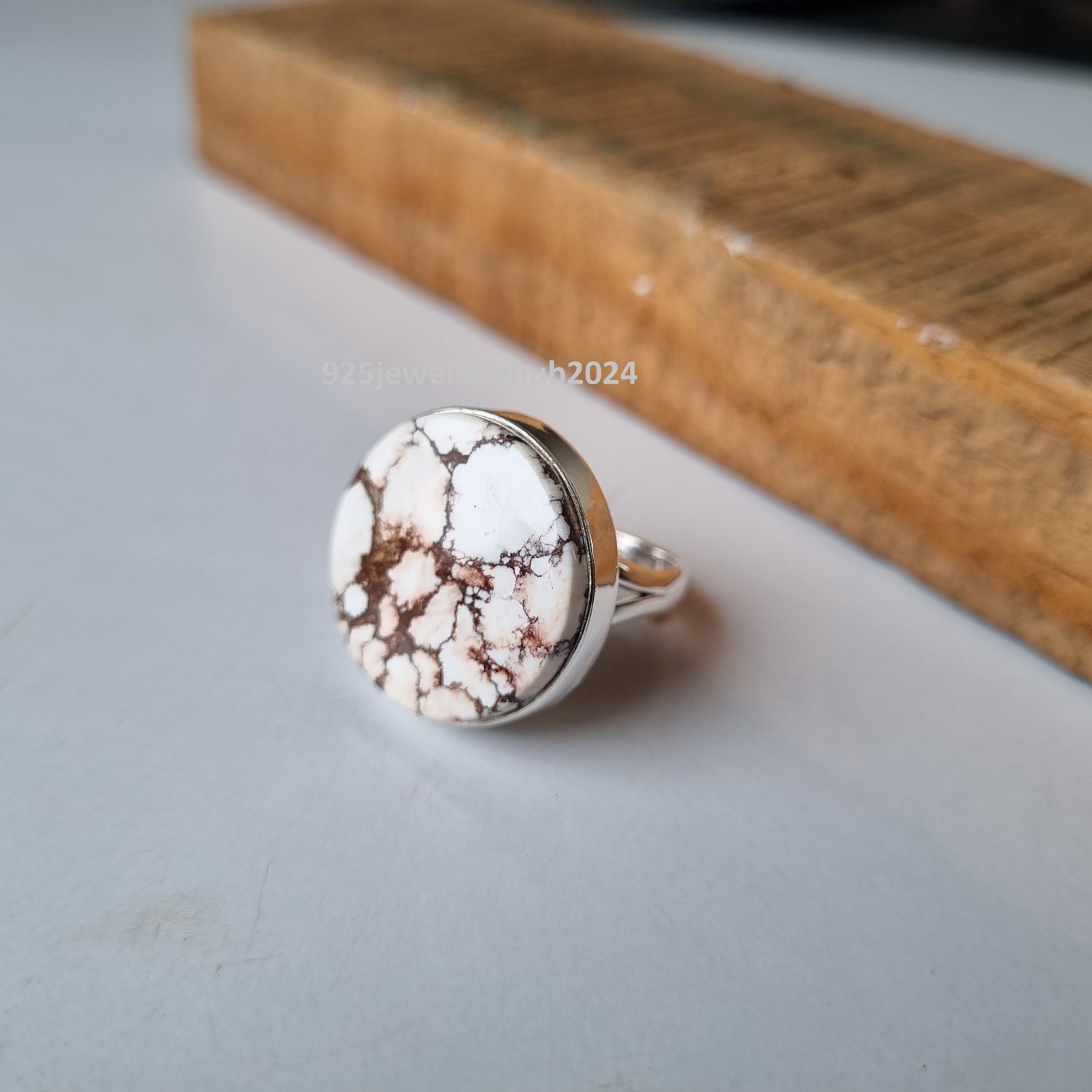 Wild Horse Magnesite Gemstone Ring 925 Sterling Silver Handmade Boho Ring PG6669