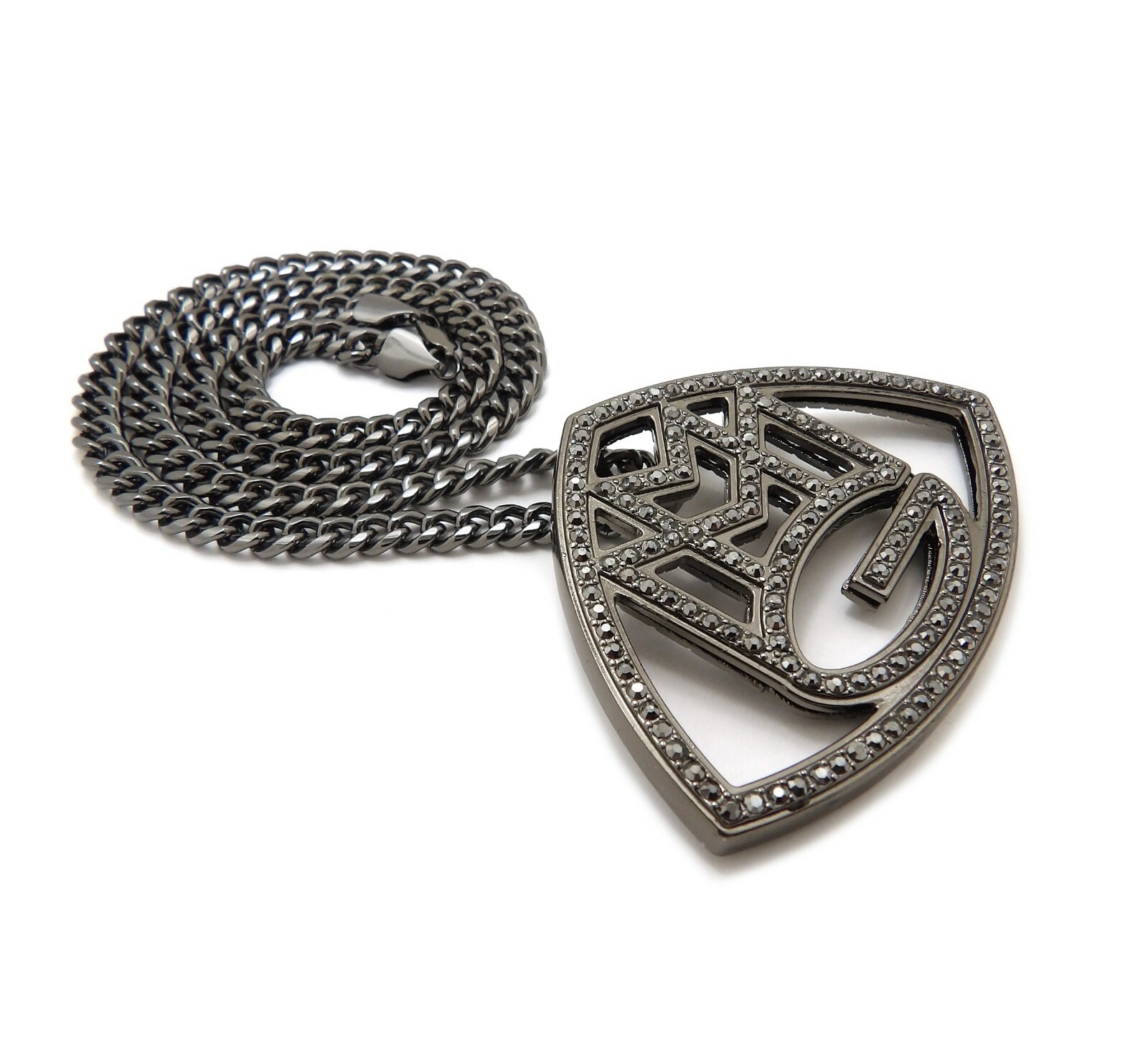 Hip Hop Fashion Iced “MMG” Pendant 6mm/30″ Cuban Chain RC3373