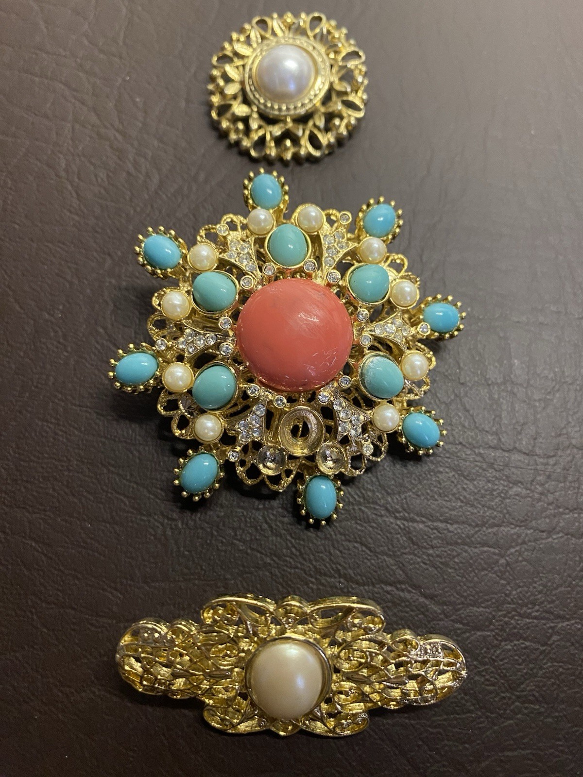 Vintage to Modern Rhinestone Mixed Metal Brooch Pin Lot – Set of 22 Brooches