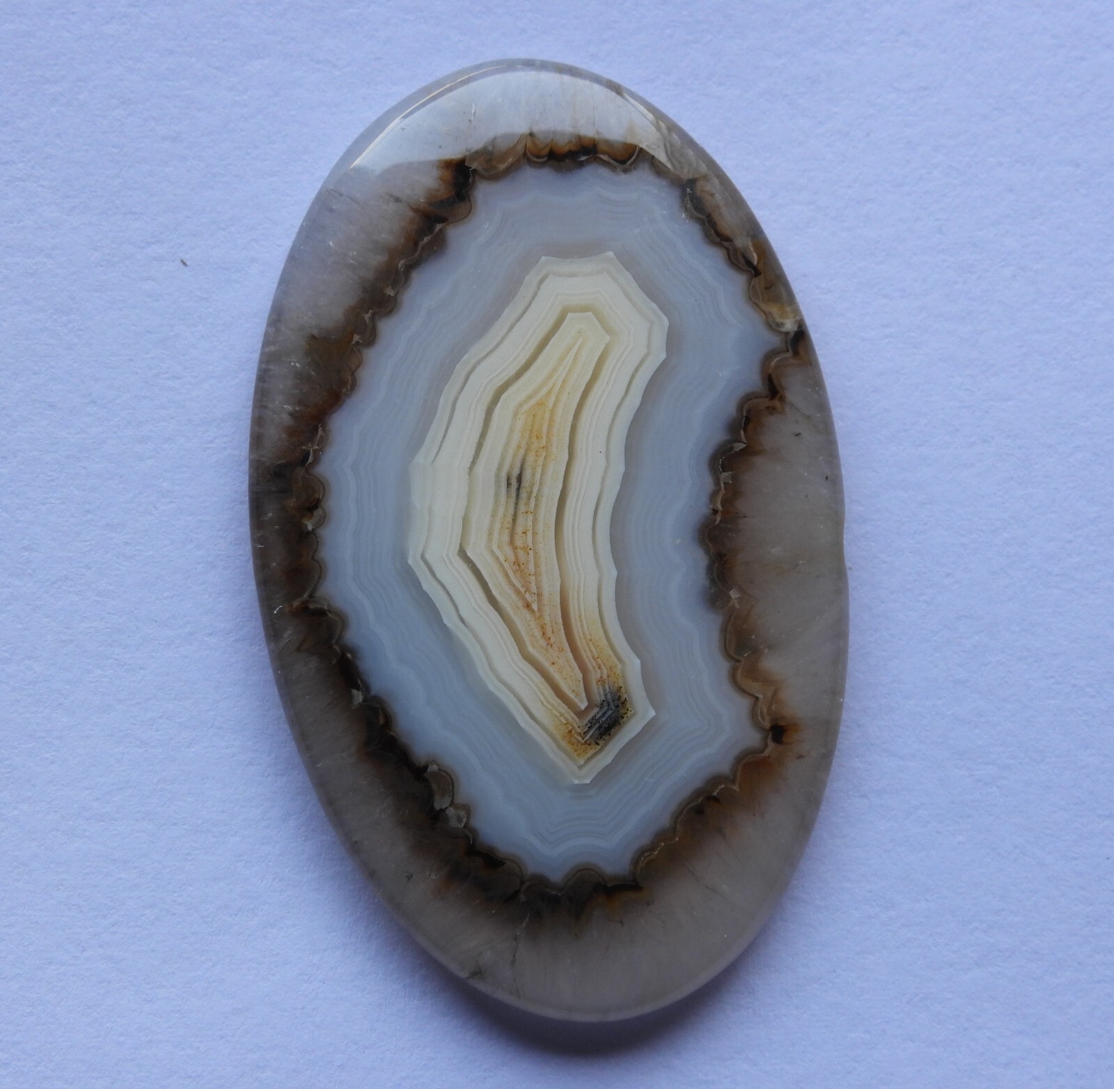 58.85 Cts Natural Montana Agate Cabochon Loose Gemstone 46X28X5 MM