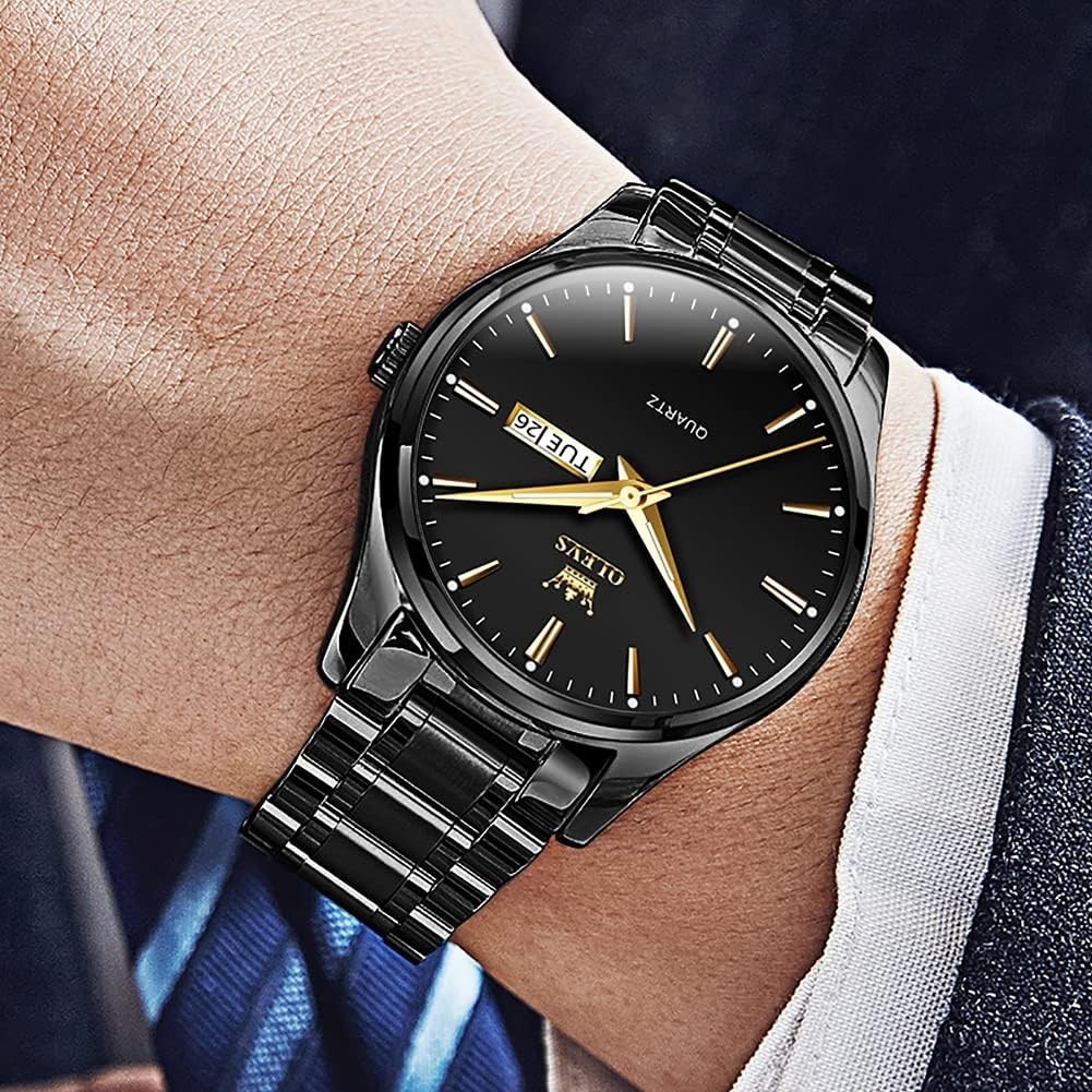 Sophisticated Gold Indexed Analog Watch for Men – Quartz Precision & Style