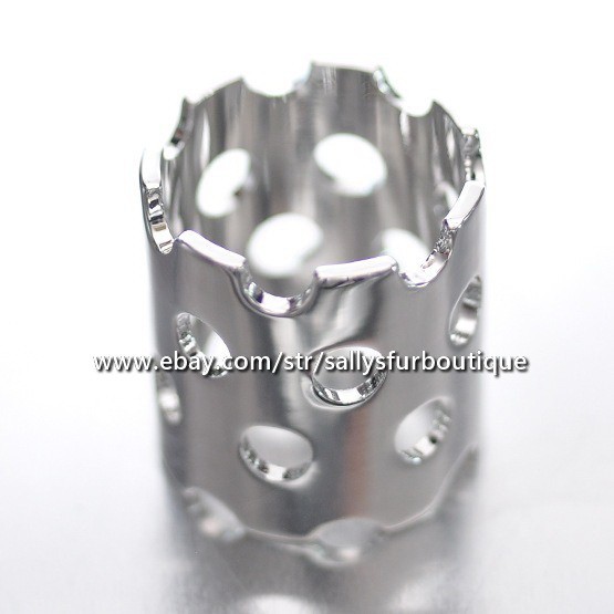 Quality 100% Copper Scarf Ring Hollow Tube Buckle Brooch For Silk Scarves