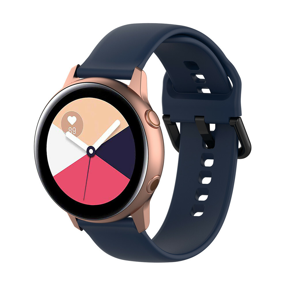 For Samsung Galaxy Watch 3 41mm Active 2 40mm 44mm Silicone 20mm Soft Band Strap