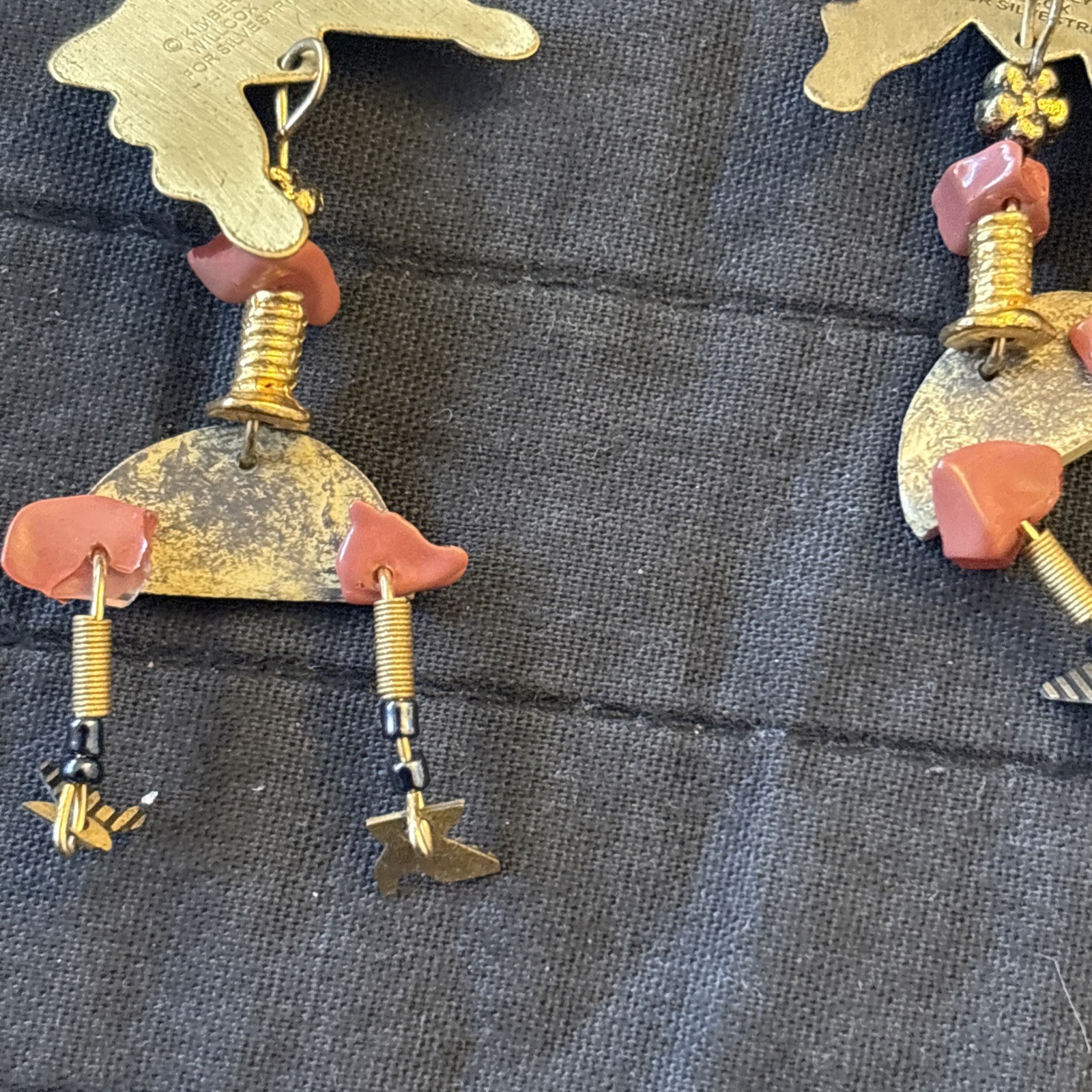 Kimberly Willcox for Silvestri Earrings Pierced Artisan. EUC