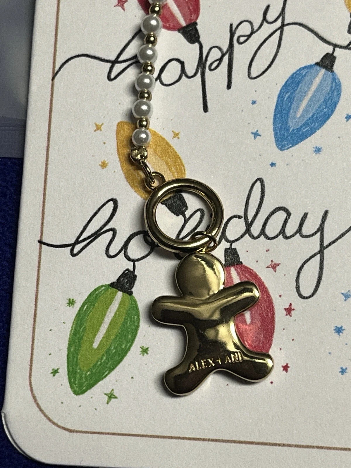 Alex and Ani Christmas Gingerbread Toggle Bracelet Holiday gift