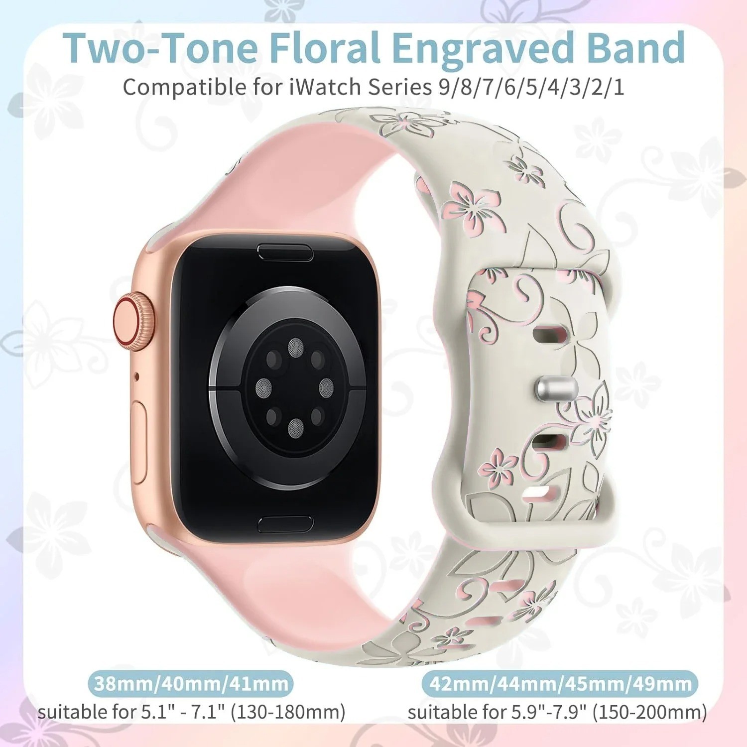 Silicone Band Strap for Apple Watch 10 9 8 7 6 5 4 SE iWatch 41/42/44/45/46/49mm