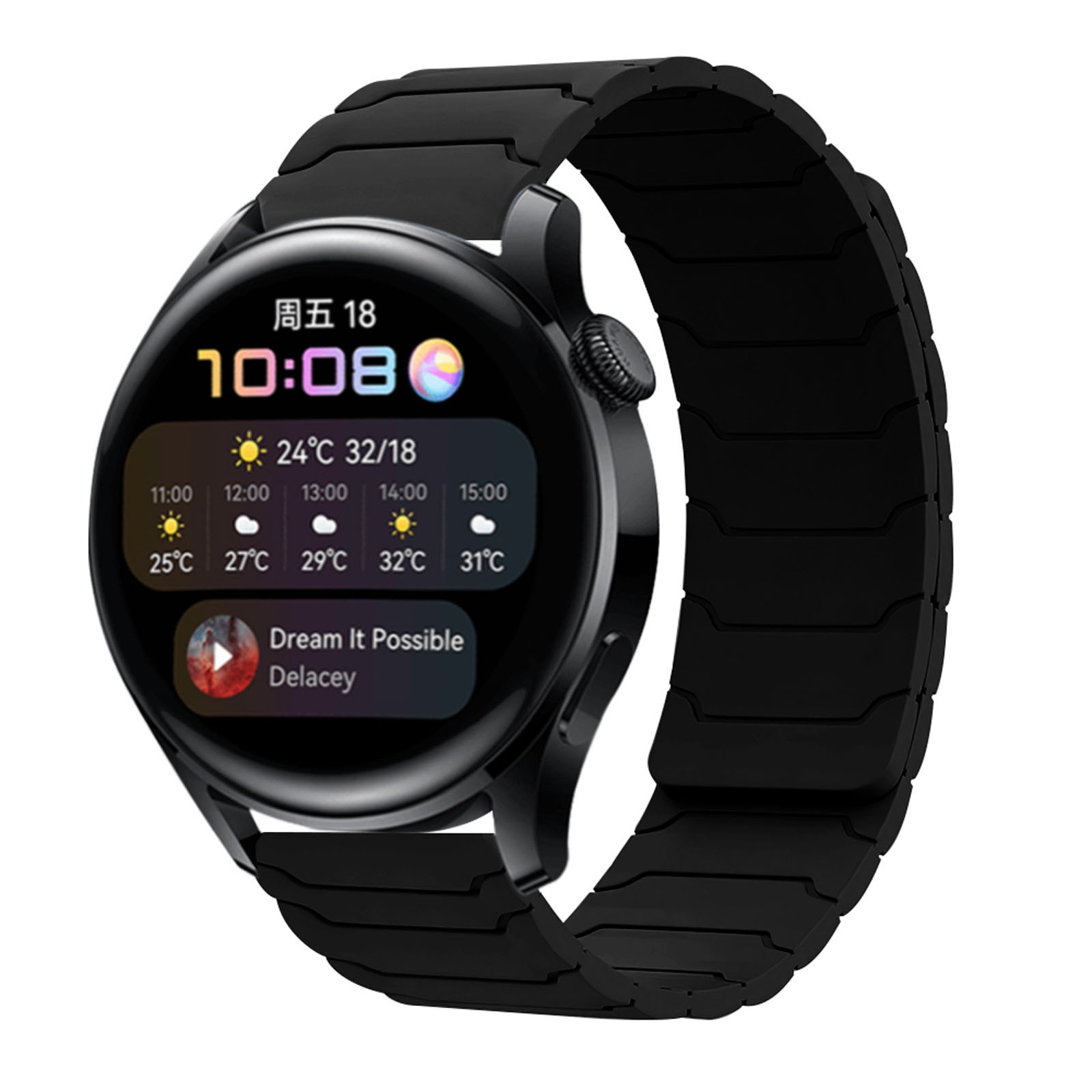 Silicone Magnetic Band For Galaxy Watch 7/6/5 Pro/4/FE 40mm 43mm 44mm Soft Strap